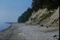 View south along the beach
